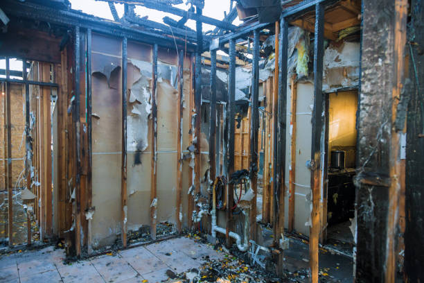 Professional Fire Damage Repair technician working in Duarte, CA
